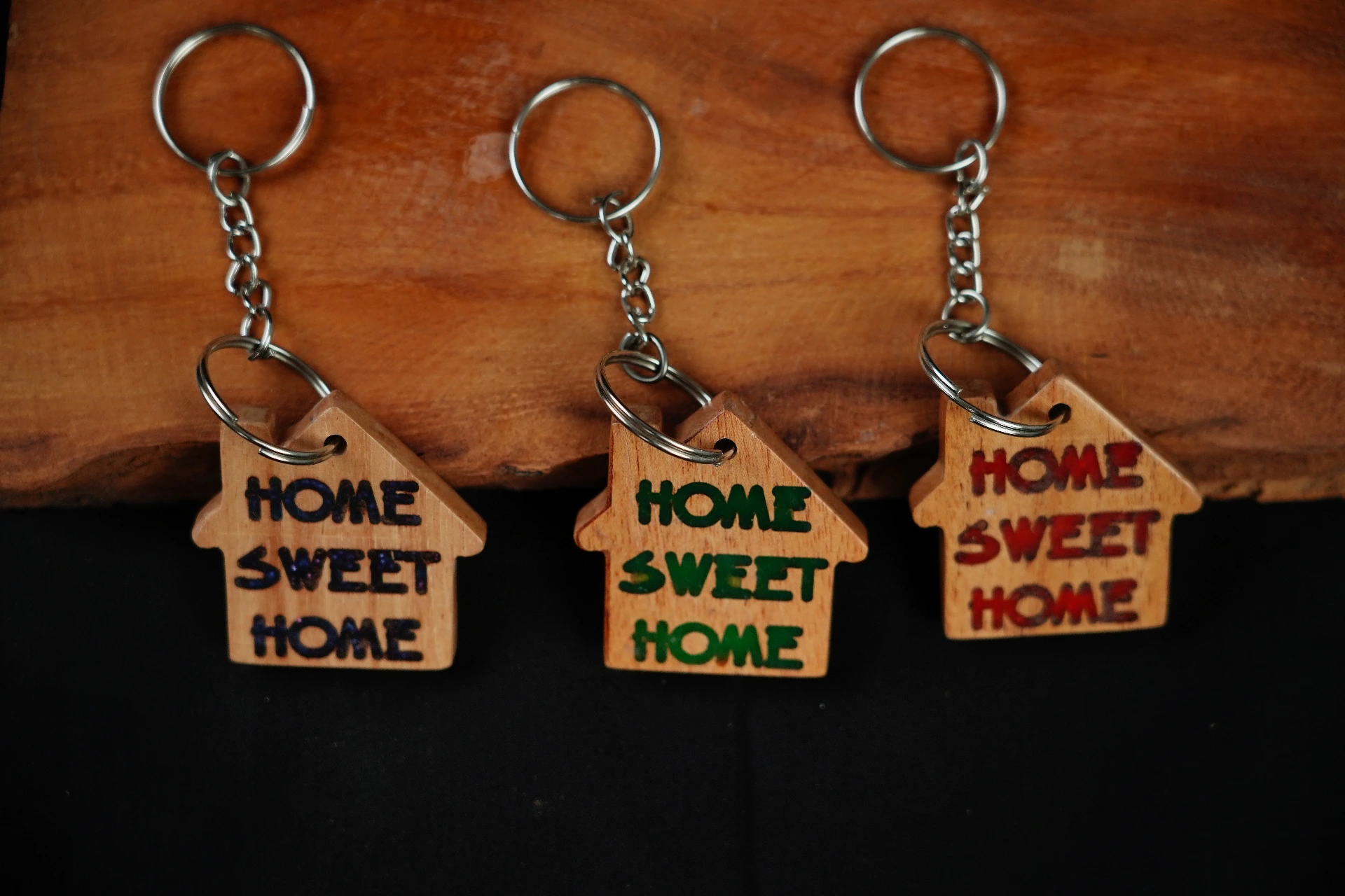 [OD-KEYD-WDEP-HOME-01BLU] Key’D Home Sweet Home Keychain (Blue)