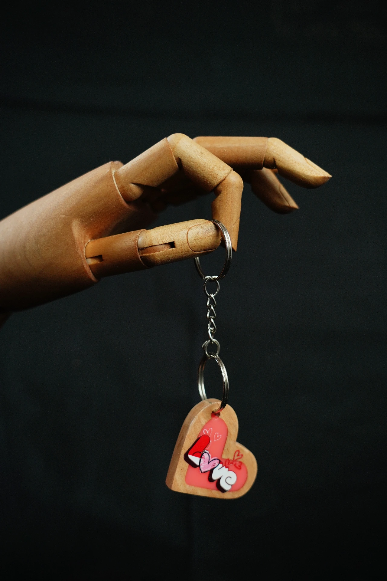 [OD-KEYD-WDEP-HEART-01] Key’D Heart Keychain